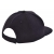 Brushed honkbal cap zwart