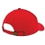 Heavy brushed cap rood/wit