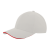 Heavy brushed cap grijs/rood