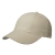 Brushed 6 Panel Cap, Turned Top sand