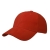 Heavy Brushed 6 Panel Cap rood