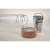 Dubbelwandige glazen drinkfles (420 ml) transparant