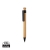 Bamboe pen met tarwestro clip zwart