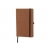 Hardcover notebook recycled leer A5 licht bruin