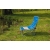 Opvouwbare strandstoel in tas blauw