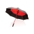 27" Impact AWARE™ RPET 190T auto open stormproof paraplu rood