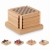 4-delig set onderzetters spel hout