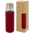 Thor glazen fles met neopreen hoes (660 ml) rood