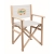 Opvouwbare houten strandstoel wit
