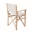 Opvouwbare houten strandstoel wit