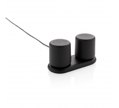 Dubbele 3W speaker met inductielader bedrukken