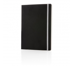 Luxe A5 softcover notitieboek met gekleurde rand bedrukken