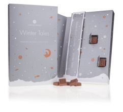Adventskalender - Winter Tales ChocoTelegram - Chocolade Adventskalender bedrukken
