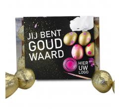4 Logobonbons in geschenkdoos 4 Logobonbons in geschenkdoos bedrukken