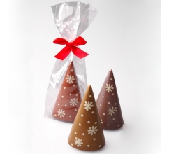 Chocolade kerstboom in zakje bedrukken
