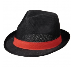 Trilby hoed met lint bedrukken