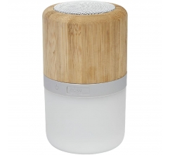 Aurea bamboe Bluetooth®-speaker met licht bedrukken