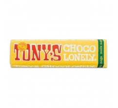 Tony's Chocolonely Melk-Nougat reep, 47 gram bedrukken
