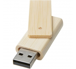 Rotate USB flashdrive van 16 GB van bamboe bedrukken