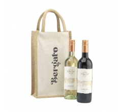 Jute Canvas Double Wine Bag wijntas bedrukken