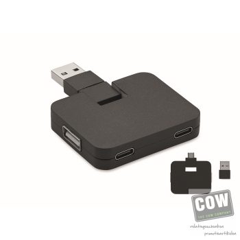 Afbeelding van relatiegeschenk:4-poorts USB-hub