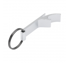 Opener GRS Recycled Aluminium sleutelhanger bedrukken